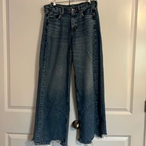 American Eagle Super High Rise Baggy Wide Leg Jeans